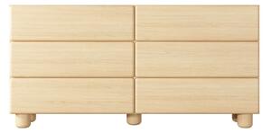 Komoda PALLA 160,1 cm do Salonu Sypialni 6 Szuflad Dąb