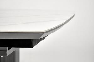 EMWOmeble DANCAN stół rozkładany, biały marmur / popielaty / jasny popielaty / czarny (3p=1szt))