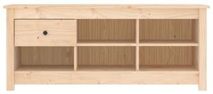 Szafka na buty, 110x38x45,5 cm, lite drewno sosnowe