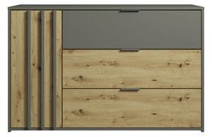 Komoda MERIDIAN 125 cm do Salonu Sypialni Szary