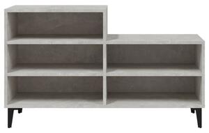 Szafka na buty, szarość betonu, 102x36x60 cm