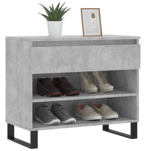 Szafka na buty, szarość betonu, 70x36x60 cm