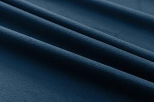Zasłona zaciemniająca ciemnoniebieska VELVET 135x250 cm Zawieszanie: Metalowe pierścienie