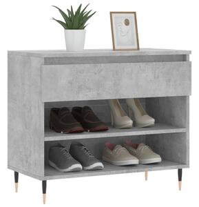 Szafka na buty, szarość betonu, 70x36x60 cm