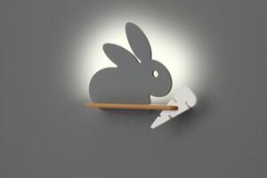 Kinkiet RABIT szary LED 1x4W 200lm wym:31x37x12cm IP20 Candellux