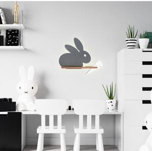 Kinkiet RABIT szary LED 1x4W 200lm wym:31x37x12cm IP20 Candellux