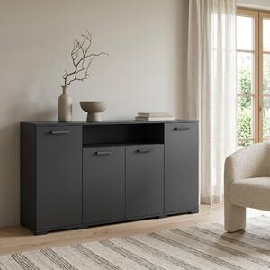 Komoda ALBANO 160 cm do Salonu Sypialni Czarny