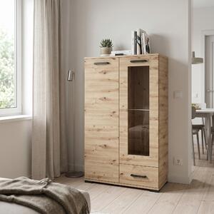 Komoda ALBANO 80 cm do Salonu Sypialni z Szufladą Dąb sonoma