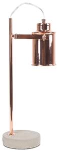 Industrialna lampa stołowa metalowa 37 cm regulowany klosz miedziana Mundaka Beliani