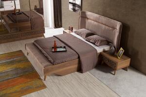 Łóżko tapicerowane z pojemnikiem Colliano