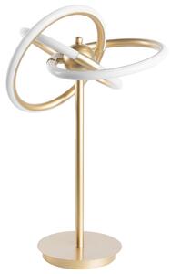 Nowoczesna lampka stołowa LED metalowa 45 cm fantazyjny kształt złota Akan Beliani