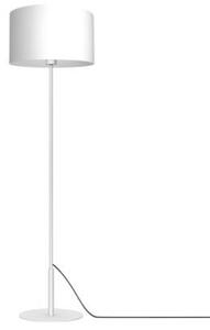 Lampa stojąca podłogowa biała z abażurem 1xE27 15W Arden Luminex
