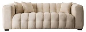 Kanapa Sofa Glamour 3 Osobowa Do Salonu Wygodna Kremowa MODERNO 3S
