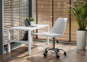 Białe krzesło obrotowe do biurka - Fosi 3X