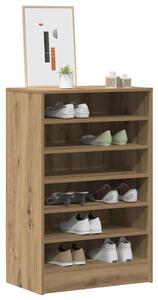 Szafka na buty, dąb artisan 60x35x92 cm materiał drewnopochodny