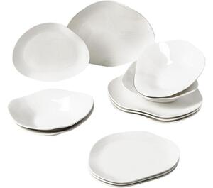 Komplet naczyń z porcelany Joana, dla 4 osób (12 elem.)