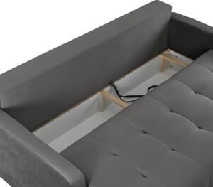 Sofa Kanapa RozkÅadana z FunkcjÄ Spania Wersalka Dwuosobowa Szara FAVIO