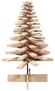 Drewniana choinka do udekorowania, 100 cm, lite drewno sosnowe