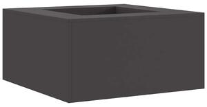 Kominek Czarny 80 x 80 x 40 cm Stal