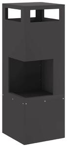 Kominek Czarny 35 x 35 x 100 cm Stal