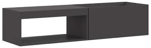 Kominek Czarny 160 x 45 x 35 cm Stal