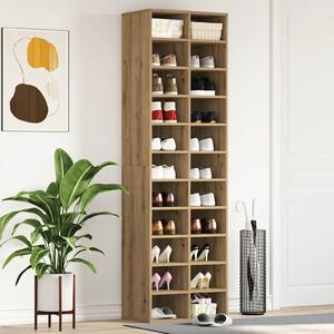 Szafka na buty Artisan Oak 54x34x183 cm Drewno klejone