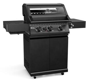 Grill ogrodowy gazowy KOLER Krone Compact Pro Czarny 15.8 kW 60 x 46 cm