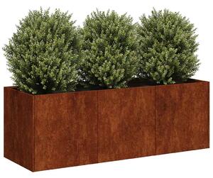 Doniczka Rusty 120x40x40 cm Stal nierdzewna