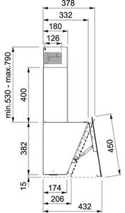 Okap FRANKE Evo FPJ 615 V BK A Czarne szkÅo 560m3/h 63dB klasa C