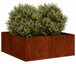 Doniczka Rusty 80x80x30 cm Stal nierdzewna