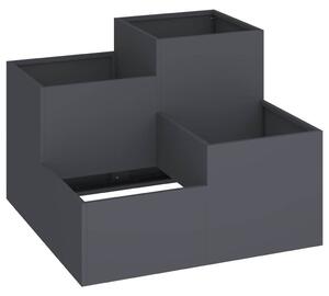 Doniczka ogrodowa Antracyt 80 x 80 x 60 cm Stal