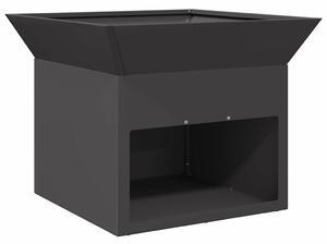 Kominek Czarny 50 x 50 x 40 cm Stal