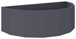 Donica Antracyt 120 x 60 x 35 cm Stal