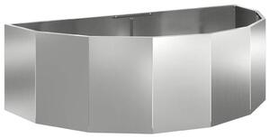 Donica Srebrny 120 x 60 x 35 cm Stal Galwanizowana