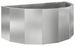 Donica Srebrny 90 x 45 x 35 cm Stal Galwanizowana
