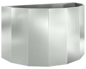 Donica Srebrny 90 x 45 x 50 cm Stal Galwanizowana