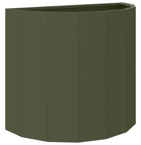 Donica Zielony oliwkowy 60 x 30 x 50 cm Stal