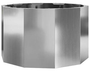 Donica Srebrny 60 x 60 x 35 cm Stal Galwanizowana