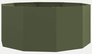 Donica Zielony oliwkowy 120 x 120 x 50 cm Stal