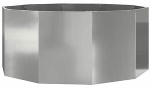Donica Srebrny 120 x 120 x 50 cm Stal Galwanizowana