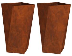 Donica 2 pcs Rdzawy 40 x 40 x 75 cm