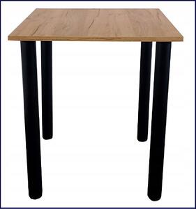 Industrialny stół z wykręcanymi nogami dąb craft - Korus