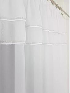 Firana dekoracyjna w Åuk z cyrkoniami i szerokÄ gipiurÄ - 400x160 cm