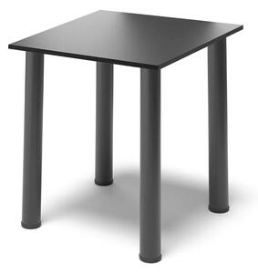Czarny stół z metalowymi nogami - Korus