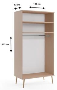 Szafa LEBEL z drÄ Å¼kiem 100cm macchiato