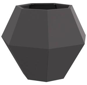 Donica Czarny 75 x 75 x 60 cm Stal