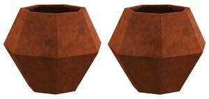 Donica 2 pcs Rdzawy 50 x 50 x 40 cm