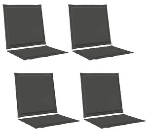 Poduszki na Siedzisko i Oparcie 4 pcs antracytowy