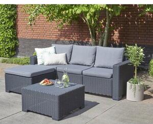 Zestaw mebli ogrodowych KETER California Chaise Longue 256622 Grafitowy