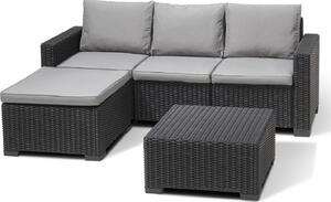 Zestaw mebli ogrodowych KETER California Chaise Longue 256622 Grafitowy